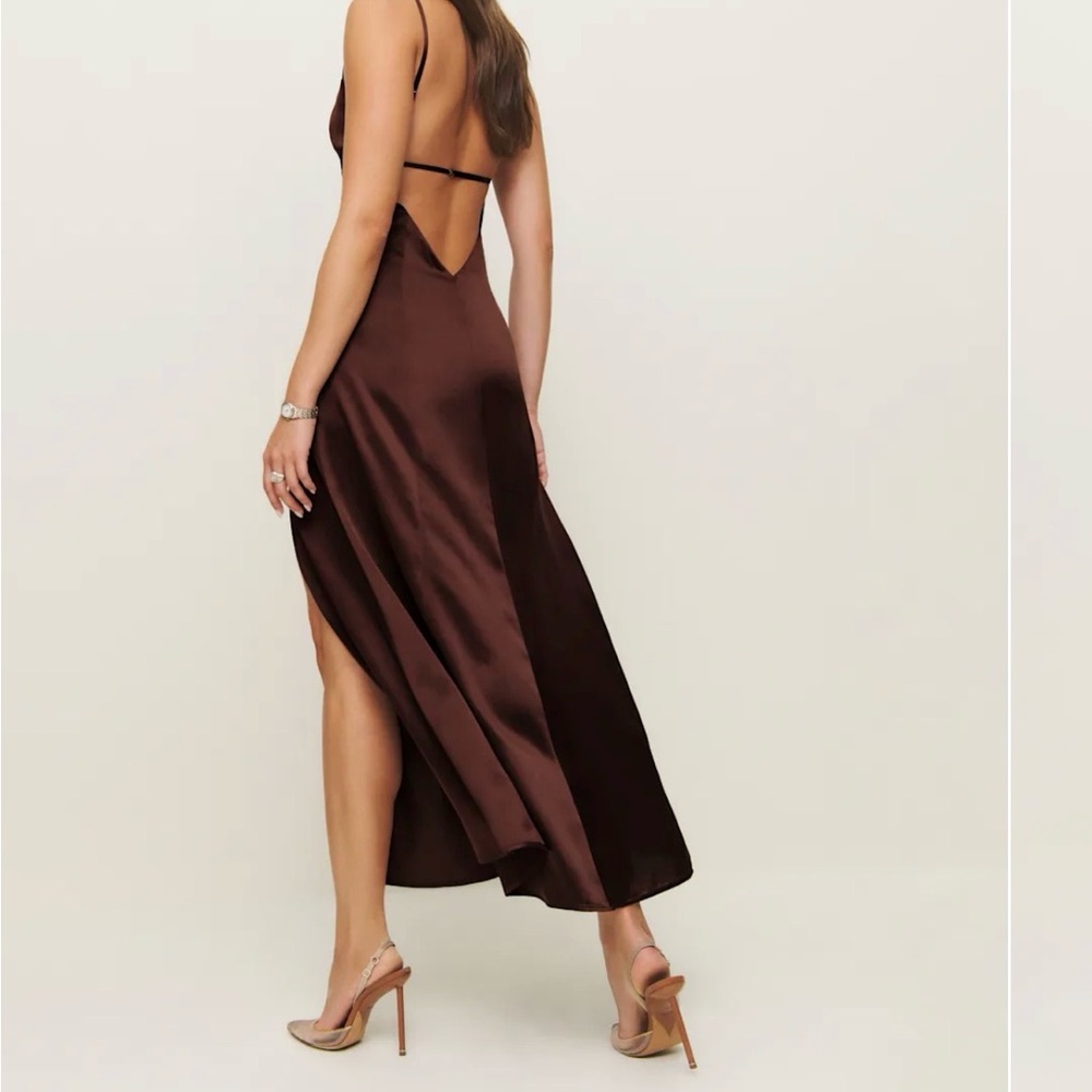 NWT Melina 100% Silk Dress - Mahogany